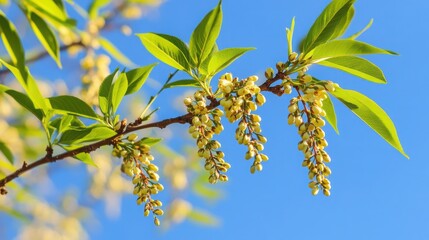 The serene outdoors captures the vitality of spring and the picturesque beauty of nature.