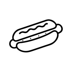 Naklejka premium Hotdog