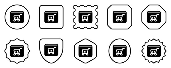 Editable online store website vector icon. SEO, marketing, business. Part of a big icon set family. Perfect for web and app interfaces, presentations, infographics, etc