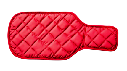 Red diamond pattern pad with cutout for transparent background, cut out transparent