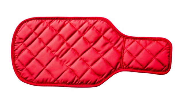 Red diamond pattern pad with cutout for transparent background, cut out transparent