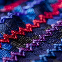 The Intricate Beauty Of Zigzag Stitching: A Close-Up Encounter with Fabric Craftsmanship