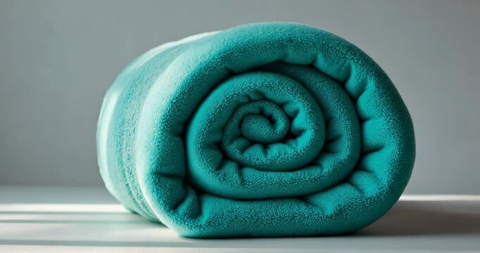 Turquoise blue fleeced corner