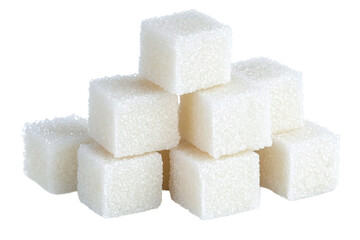 sugar cubes stack - white granulated sweetener