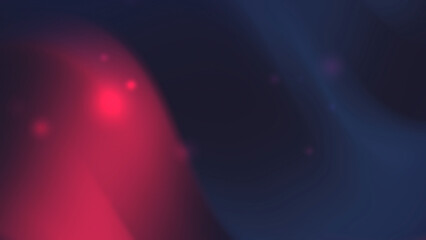 Red and blue blurred abstract shapes have subtle glowing points
