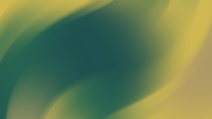 Modern Abstract Green and Yellow Flow for Ramadan Designs