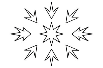 Voltsurge Burst Line Art Illustration Bold Creative Lines