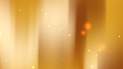 Golden Brown Abstract Background with Vertical Light Streaks and Glowing Bokeh