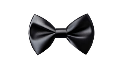 Black Bow Tie, elegant formal attire, cut out transparent
