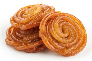 Fototapeta premium Jalebi sweet dish isolated transparent background
