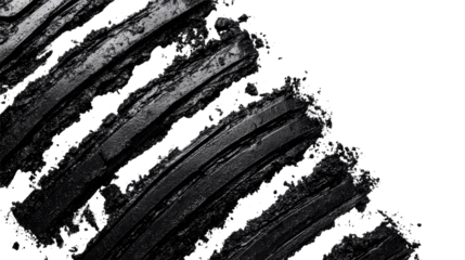 Gray scale brushstrokes, abstract pattern texture background, cut out transparent