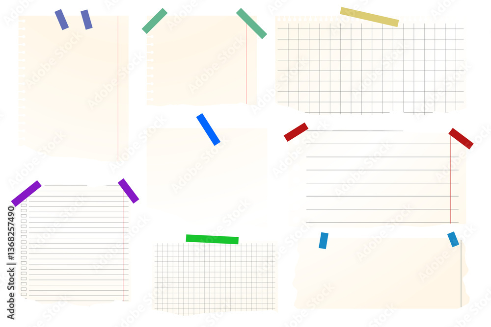 Poster simple paper vector design various styles