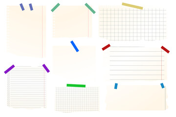 Simple paper vector design various styles