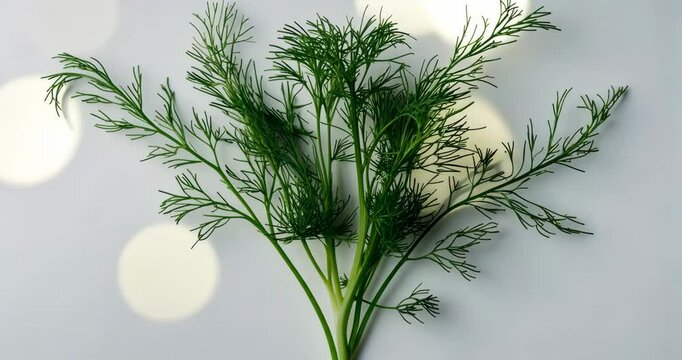 Fresh dill isolated. Dill.