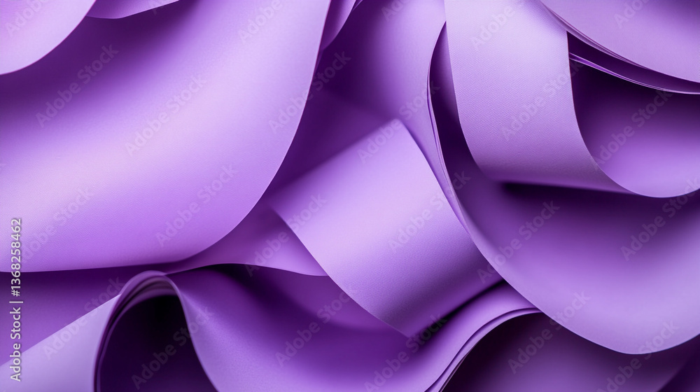 Aufkleber abstract purple ribbons creating a soft flowing and elegant background design for presentations or a