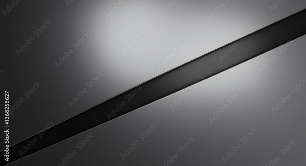 Poster Modern abstract dark gray background with diagonal lines and light effect