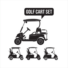 Golf Cart black silhouette
