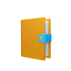book folder with lock
