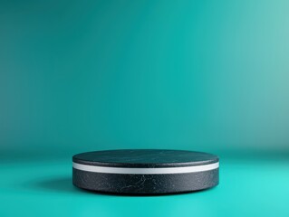 Minimalist display platform for products studio setting product photography clean aesthetic centered view modern design