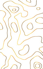 Topographic map and landscape terrain texture grid. Abstract white topography vector background, Abstract line wave poster background vector set. Minimalist cover template