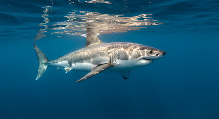 Fototapeta premium shark in the sea