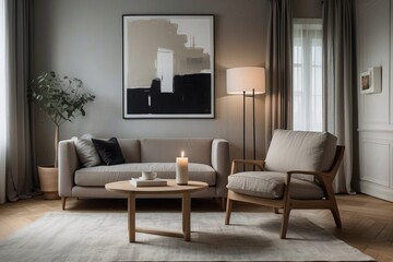 A Sophisticated and Elegant Living Room Setup