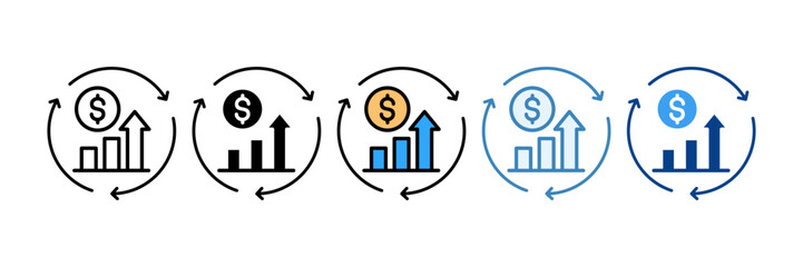 Asset Optimization  Icon Set Multiple Style Collection