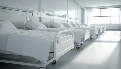 Fototapeta premium AI system analyzing hospital department consumption data to forecast demand spikes and suggest optimal restocking intervals for each unit
