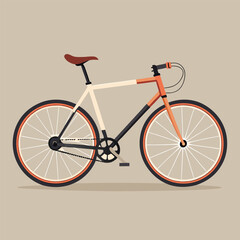 Fototapeta premium Racing bike icon, Bicycle vector, Bicycle Icon on Transparent Background, Bicycle vector for logo