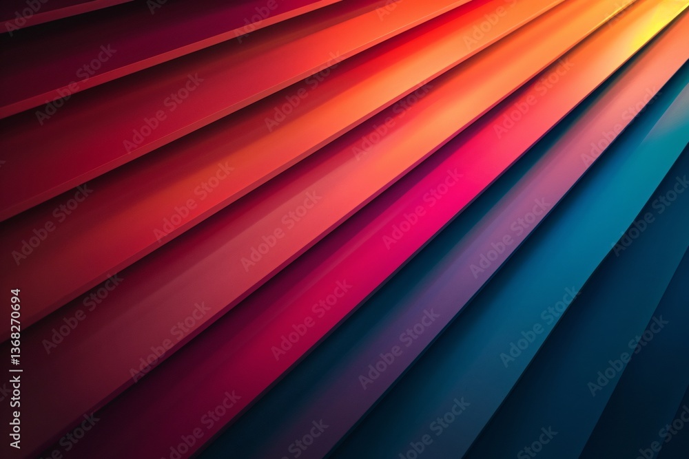 Poster Vibrant abstract background with a dynamic composition of colorful spectrum