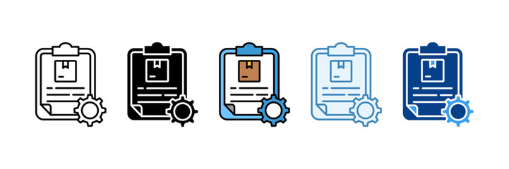 Inventory Management  Icon Set Multiple Style Collection