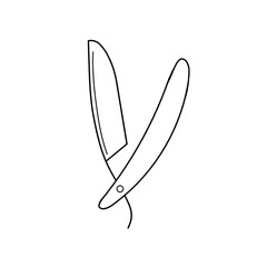 illustration of a razor isolated on white background