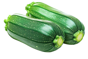 fresh green zucchini vegetables isolated