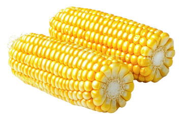 sweet corn cob - isolated on white background