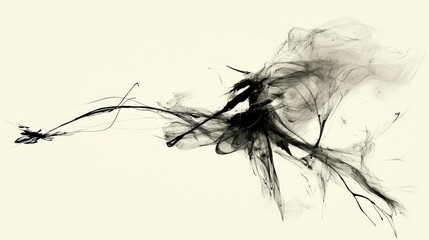 Fototapeta premium Dynamic motion illustration of abstract art studio digital painting creative space high angle artistic concept