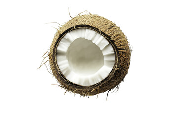 Coconut At Icoaraci Village Sidewalk.Coconut cocos nuciferaon a wite background.A collection of tender coconuts all ready to drink