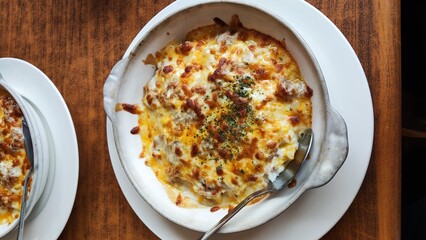 Italian food Risotto on Plate