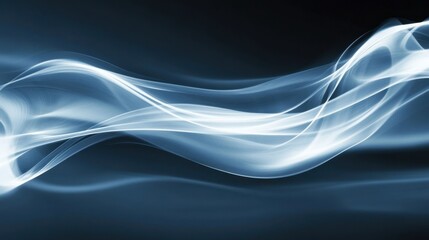 A blue wave with a white line in the middle