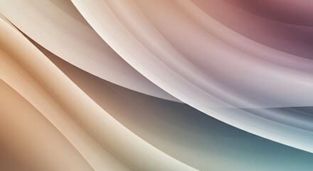 Abstract background with flowing curves and soft pastel gradient colors