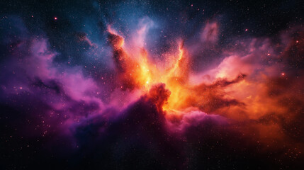  Nuages cosmiques colorés dans l'espace
