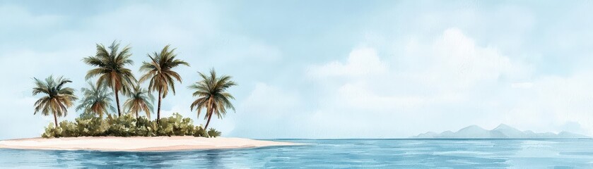 Obraz premium Climate Migration Asylum . Island nation evacuation, residents leaving due to rising ocean levels, watercolor style