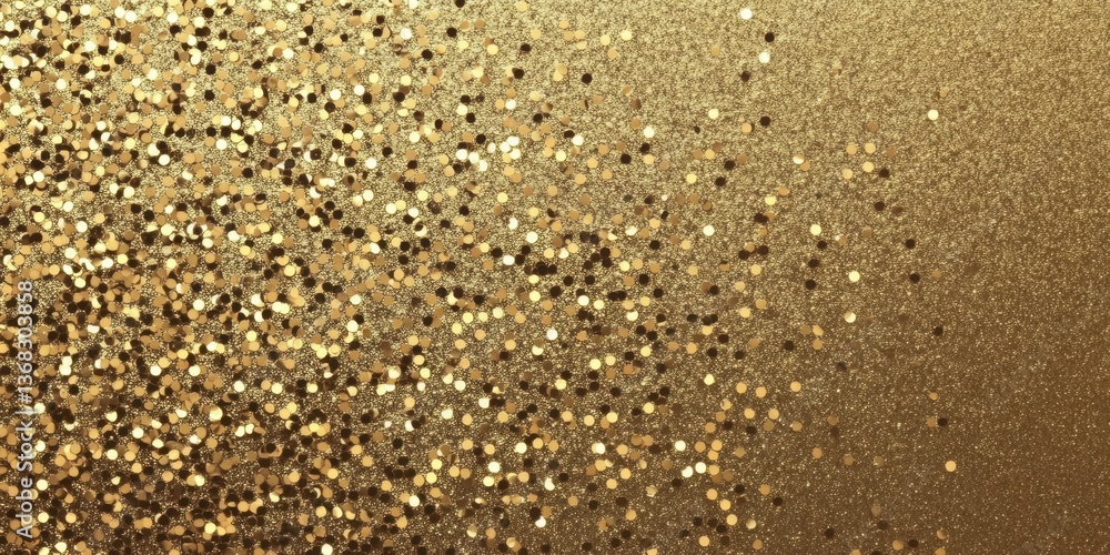 Aufkleber a gold and glittery background with many small gold specks. the background is a rich gold color, and