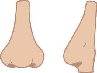 シンプルな鼻のイラスト