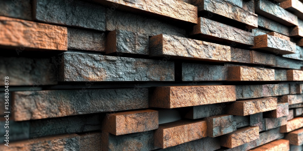 Aufkleber the wall is made of wooden planks and has a brownish color. the planks are arranged in a way that cr
