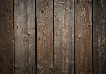 Naklejka premium Rustic Weathered Wood Planks Background Texture. AI Generated