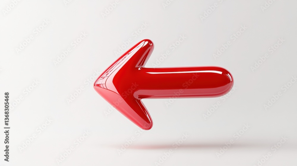 Poster dynamic red arrow icon digital design graphic art minimalistic environment abstract viewpoint direct