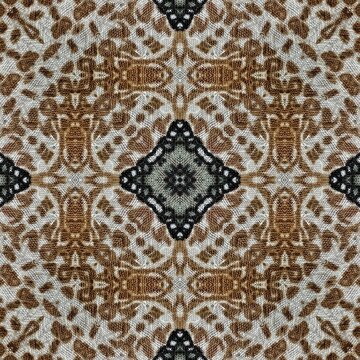 Traditional design with phulkari kalamkari motifs from Pakistan and Indian culture. Geometric ethnic floral pattern for carpet dupatta batik embroidery. Panjabi Digital print as boho Aztec texture art