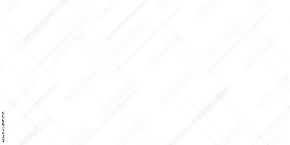 Poster modern abstract white background design with layers of textured white transparent material in triang