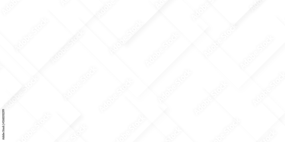 Poster modern abstract white background design with layers of textured white transparent material in triang
