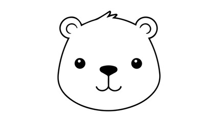 bear outline shape silhouette illustration icon